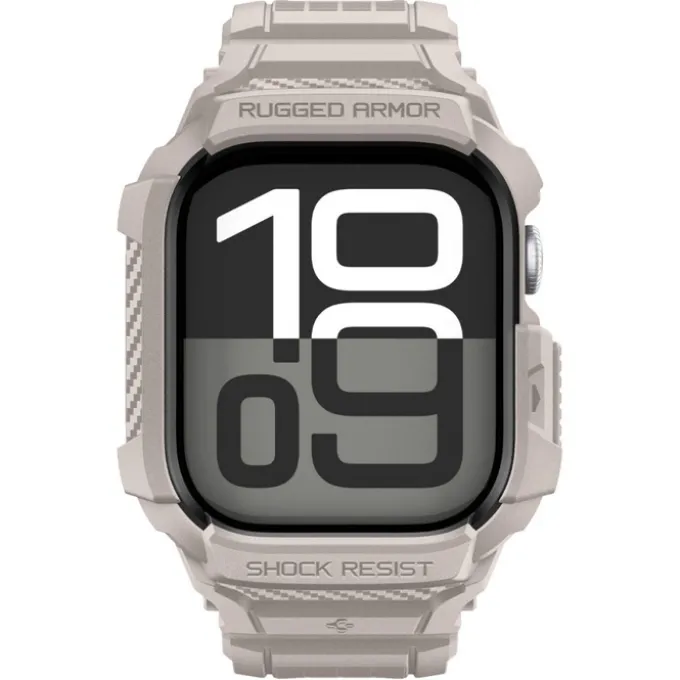 ETUI SPIGEN RUGGED ARMOR ”PRO” V2 APPLE WATCH 10 / 11 (42 MM) DUNE BEIGE
