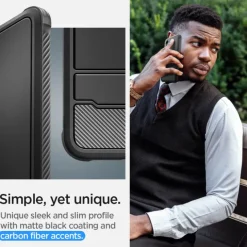 Etui Spigen Rugged Armor Samsung Galaxy S24 Matte Black Case