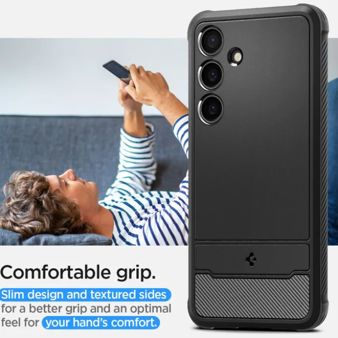 Etui Spigen Rugged Armor Samsung Galaxy S24 Matte Black Case