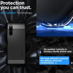 Etui Spigen Rugged Armor Sony Xperia 10 V Matte Black Case