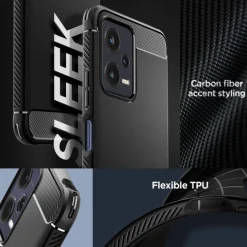 Etui Spigen Rugged Armor Xiaomi Redmi Note 12 5G / Poco X5 5G Matte Black