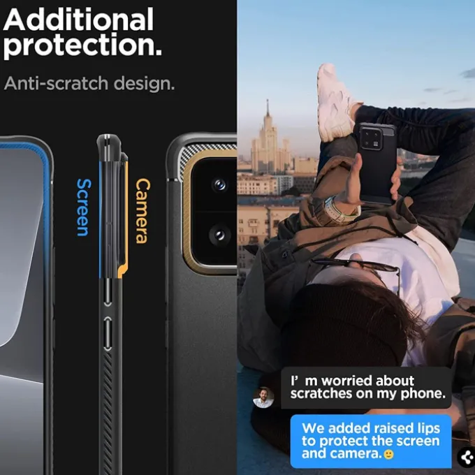 ETUI SPIGEN RUGGED ARMOR XIAOMI 13 PRO MATTE BLACK CZARNY CASE