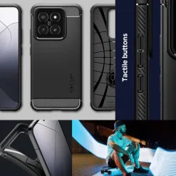 Etui SPIGEN RUGGED ARMOR XIAOMI 14 MATTE BLACK Case