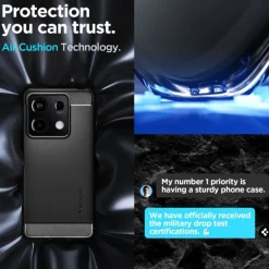 Etui Spigen Rugged Armor Xiaomi Redmi Note 13 5g Matte Black Case