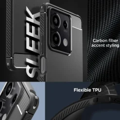 Etui Spigen Rugged Armor Xiaomi Redmi Note 13 5g Matte Black Case