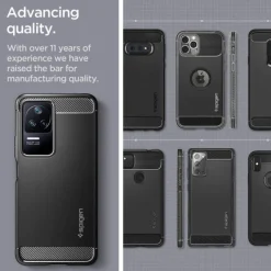 Etui Spigen Rugged Armor Xiaomi Poco F4 Matte Black