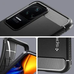 Etui Spigen Rugged Armor Xiaomi Poco F4 Matte Black