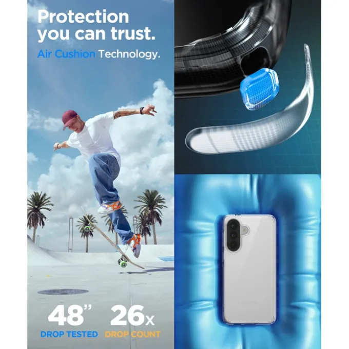 ETUI SPIGEN SAMSUNG GALAXY A57 5G ULTRA HYBRID CRYSTAL CLEAR