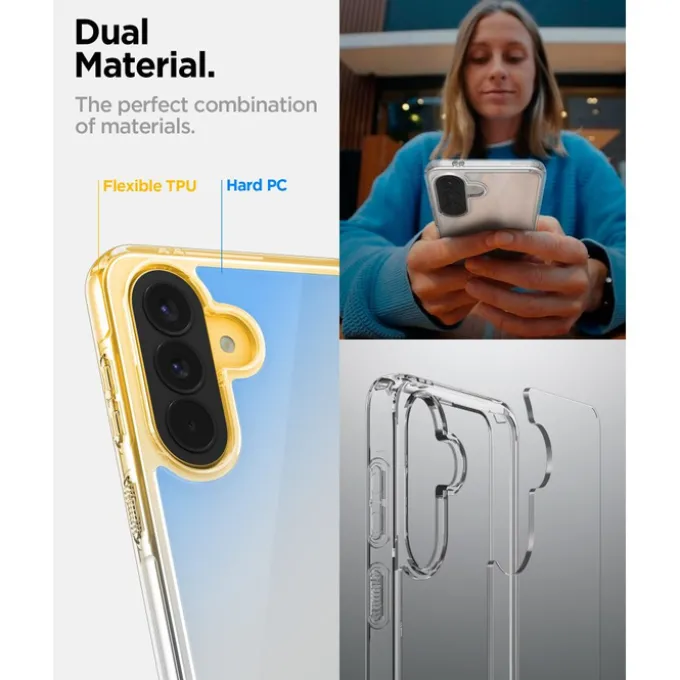 ETUI SPIGEN SAMSUNG GALAXY A57 5G ULTRA HYBRID CRYSTAL CLEAR