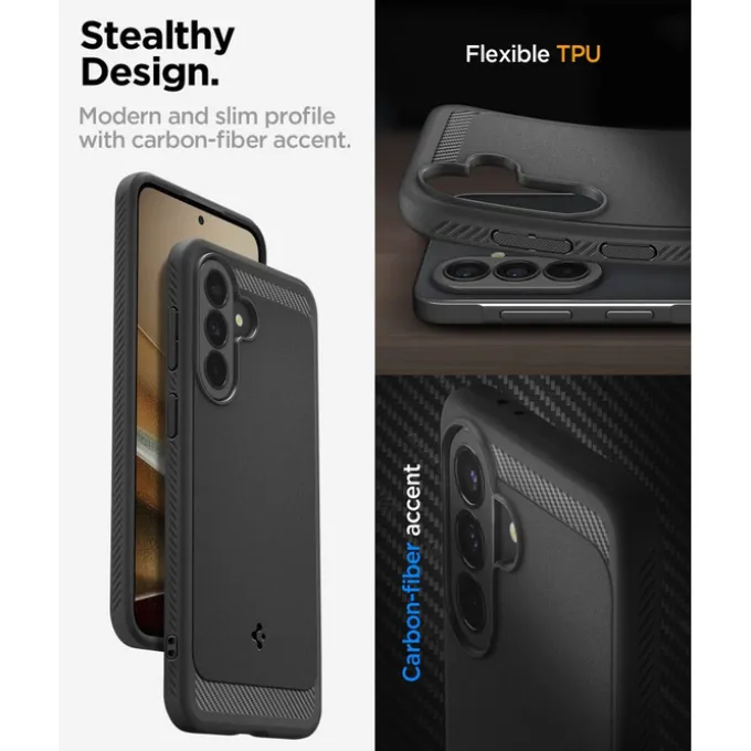 ETUI SPIGEN SAMSUNG GALAXY A37 5G RUGGED ARMOR MATOWE CZARNE