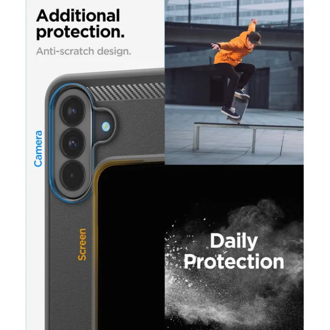 ETUI SPIGEN SAMSUNG GALAXY A37 5G RUGGED ARMOR MATOWE CZARNE