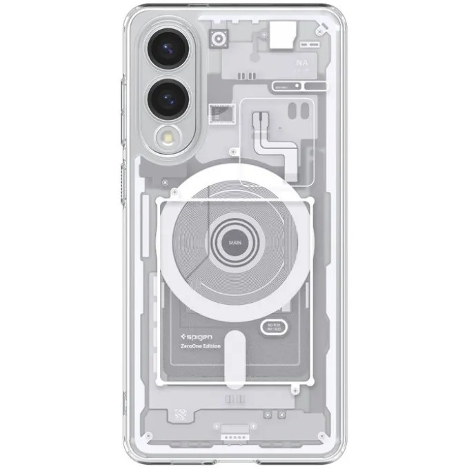 ETUI SPIGEN SAMSUNG GALAXY S25 EDGE ULTRA HYBRID MAG MAGSAFE ZERO ONE WHITE
