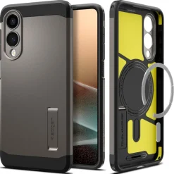 ETUI SPIGEN SAMSUNG GALAXY S25 EDGE TOUGH ARMOR MAGSAFE GUNMETAL