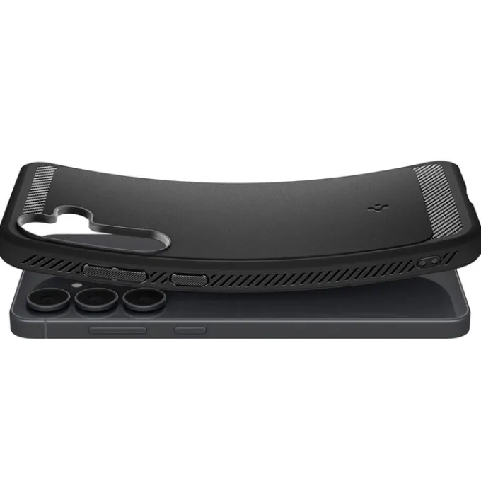 ETUI SPIGEN SAMSUNG GALAXY S25 FE RUGGED ARMOR MATTE BLACK