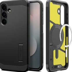 ETUI SPIGEN SAMSUNG GALAXY S25 FE TOUGH ARMOR MAG MAGSAFE BLACK