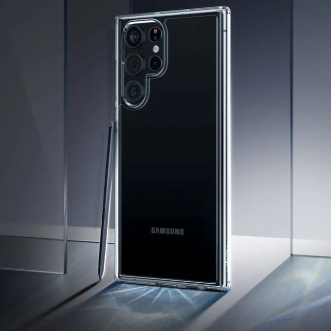ETUI SPIGEN Samsung Galaxy S22 Ultra Ultra Hybrid Crystal Przezroczyste Clear Case