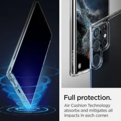 ETUI SPIGEN Samsung Galaxy S22 Ultra Ultra Hybrid Crystal Przezroczyste Clear Case