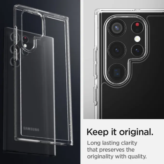 ETUI SPIGEN Samsung Galaxy S22 Ultra Ultra Hybrid Crystal Przezroczyste Clear Case