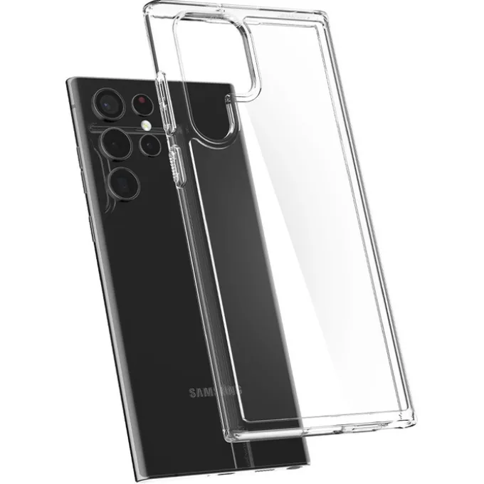 ETUI SPIGEN Samsung Galaxy S22 Ultra Ultra Hybrid Crystal Przezroczyste Clear Case