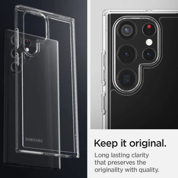 ETUI SPIGEN Samsung Galaxy S22 Ultra Ultra Hybrid Crystal Przezroczyste Clear Case