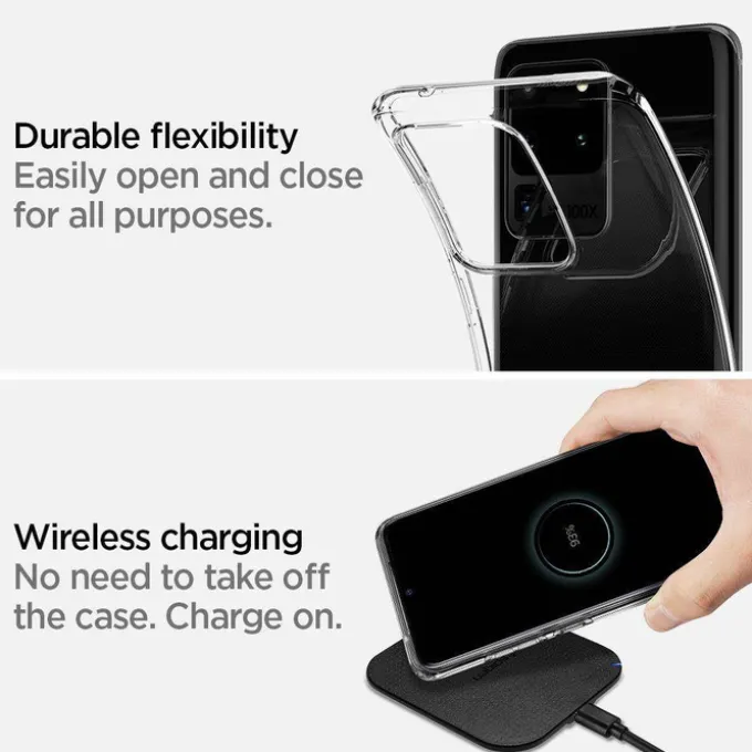 Etui SPIGEN Samsung Galaxy S20 Ultra Liquid Crystal Clear Przeźroczyste Case