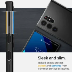 ETUI SPIGEN Samsung Galaxy S22 Ultra Thin Fit Czarne