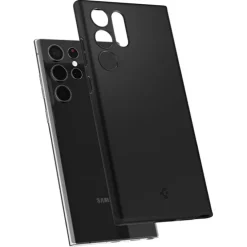 ETUI SPIGEN Samsung Galaxy S22 Ultra Thin Fit Czarne