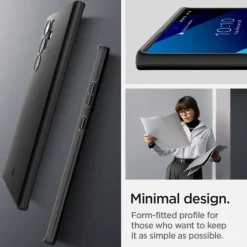 ETUI SPIGEN Samsung Galaxy S22 Ultra Thin Fit Czarne