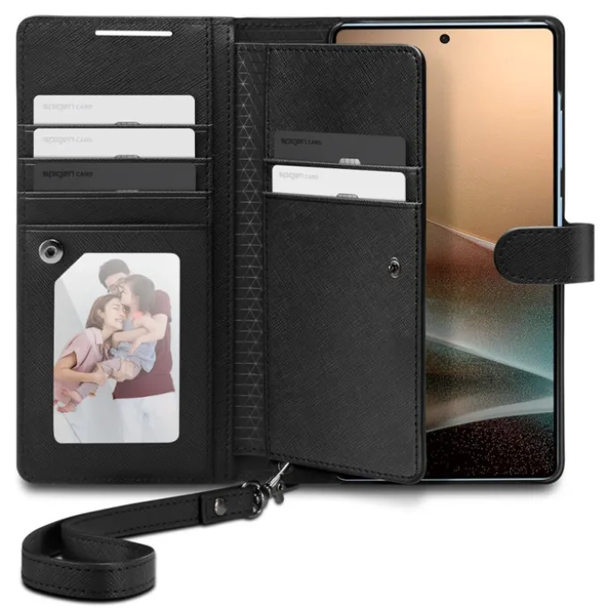 ETUI SPIGEN SAMSUNG GALAXY S25 ULTRA WALLET ”S” CZARNE