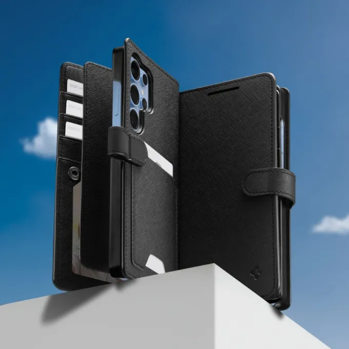 ETUI SPIGEN SAMSUNG GALAXY S25 ULTRA WALLET ”S” CZARNE