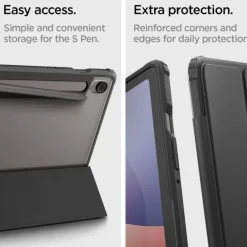 ETUI SPIGEN SAMSUNG GALAXY TAB S9 11.0 / S10 FE 10.9 X710 / X716B / X520 / X526 ULTRA HYBRID ”PRO” CZARNE