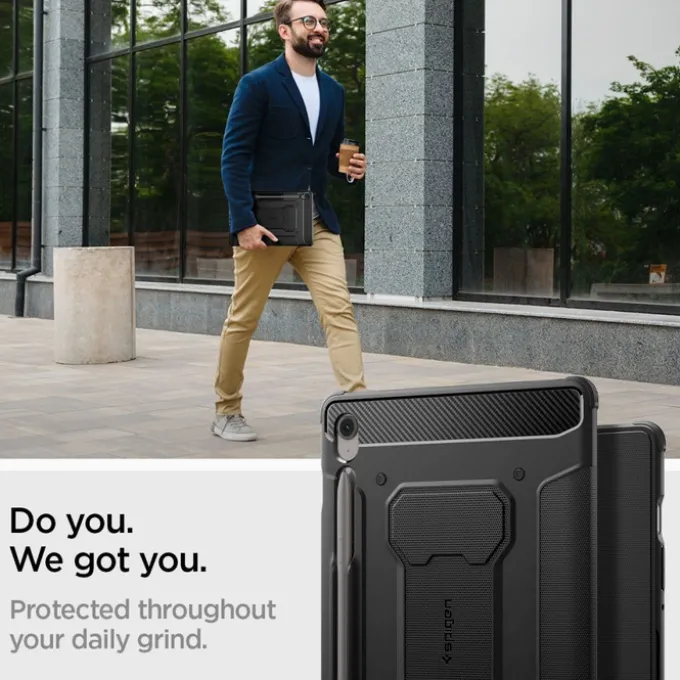 ETUI SPIGEN SAMSUNG GALAXY TAB S10 FE+ PLUS 13.1 X620 / X626B RUGGED ARMOR ”PRO” CZARNE