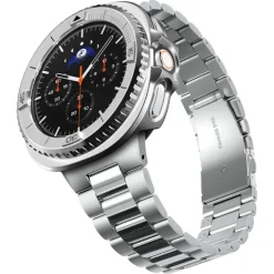 ETUI SPIGEN SAMSUNG GALAXY WATCH 8 CLASSIC (46 MM) BEZEL TUNE PRO PILOT SILVER