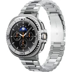 ETUI SPIGEN SAMSUNG GALAXY WATCH 8 CLASSIC (46 MM) BEZEL TUNE PRO PILOT SILVER