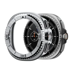 ETUI SPIGEN SAMSUNG GALAXY WATCH 8 CLASSIC (46 MM) BEZEL TUNE PRO PILOT SILVER
