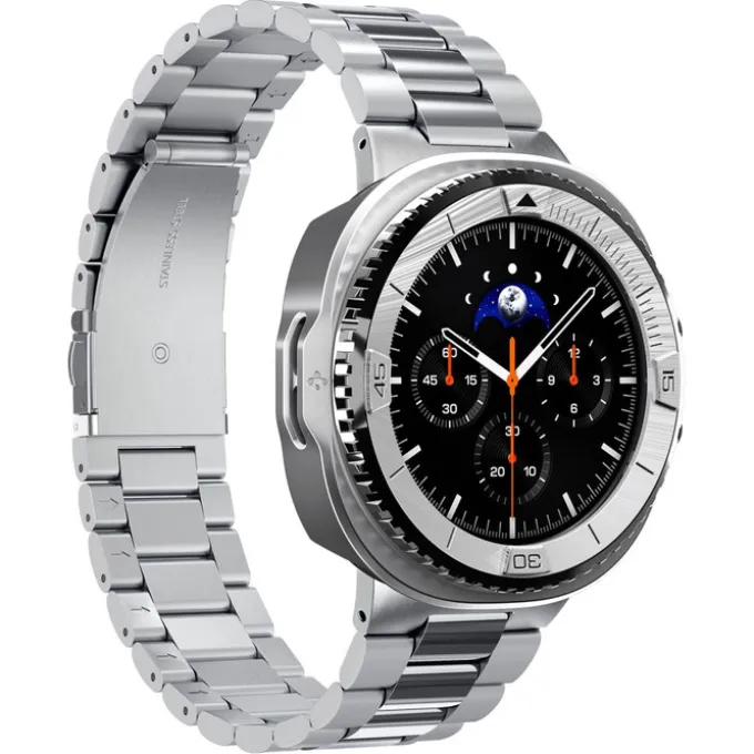 ETUI SPIGEN SAMSUNG GALAXY WATCH 8 CLASSIC (46 MM) BEZEL TUNE PRO PILOT SILVER