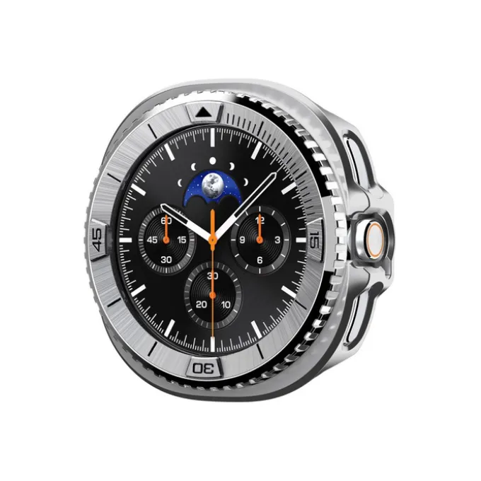 ETUI SPIGEN SAMSUNG GALAXY WATCH 8 CLASSIC (46 MM) BEZEL TUNE PRO PILOT SILVER