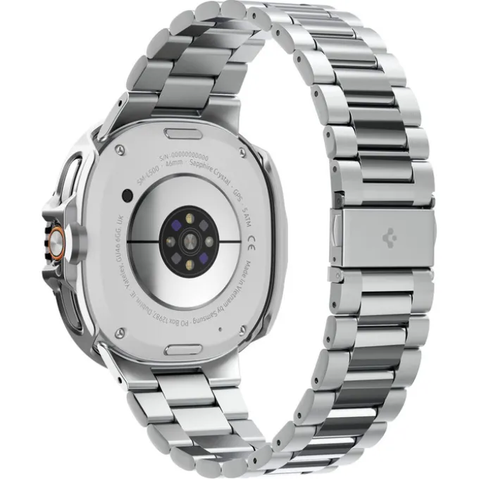 ETUI SPIGEN SAMSUNG GALAXY WATCH 8 CLASSIC (46 MM) BEZEL TUNE PRO PILOT SILVER