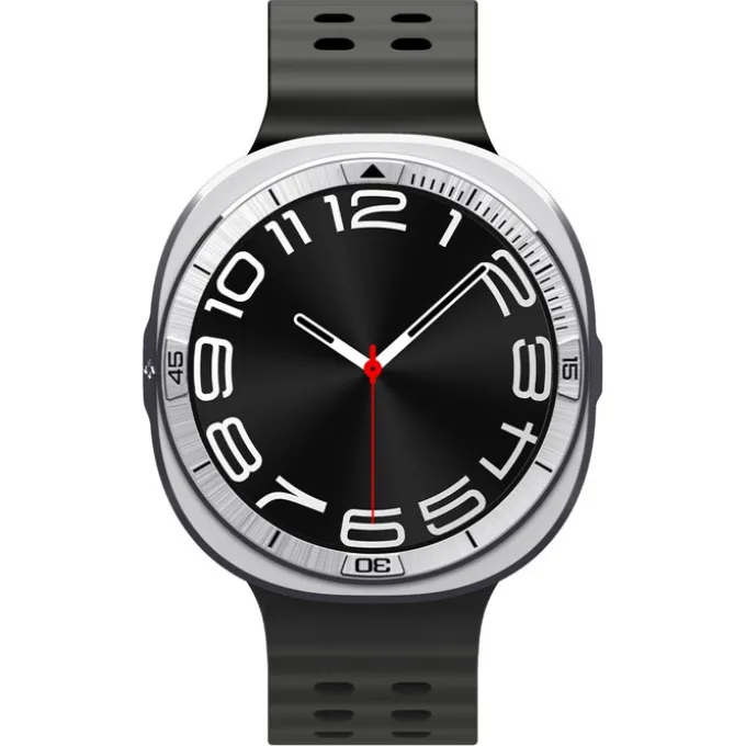 ETUI SPIGEN SAMSUNG GALAXY WATCH 8 (44 MM) BEZEL TUNE PRO PILOT RAMKA SILVER