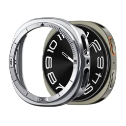 ETUI SPIGEN SAMSUNG GALAXY WATCH 8 (44 MM) BEZEL TUNE PRO PILOT RAMKA SILVER