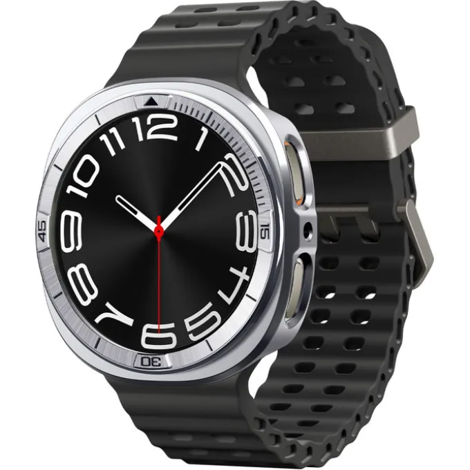 ETUI SPIGEN SAMSUNG GALAXY WATCH 8 (44 MM) BEZEL TUNE PRO PILOT RAMKA SILVER