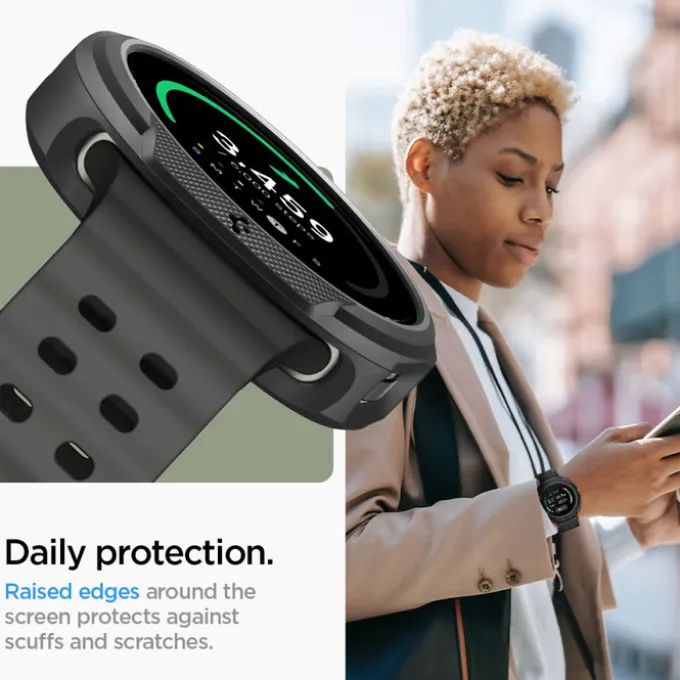 ETUI SPIGEN SAMSUNG GALAXY WATCH 8 CLASSIC 46 MM LIQUID AIR MATTE CZARNE