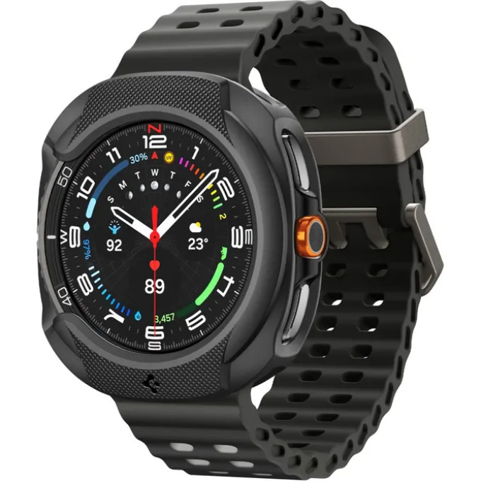 ETUI SPIGEN SAMSUNG GALAXY WATCH 8 CLASSIC 46 MM LIQUID AIR MATTE CZARNE