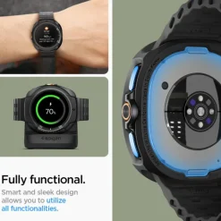 ETUI SPIGEN SAMSUNG GALAXY WATCH 8 CLASSIC 46 MM LIQUID AIR MATTE CZARNE