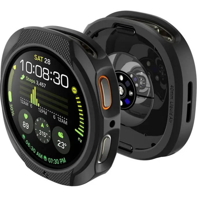 ETUI SPIGEN SAMSUNG GALAXY WATCH 8 44 MM LIQUID AIR MATTE CZARNE
