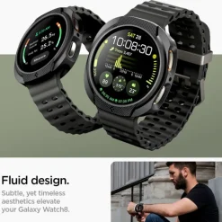 ETUI SPIGEN SAMSUNG GALAXY WATCH 8 40 MM LIQUID AIR MATOWE CZARNE