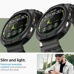 ETUI SPIGEN SAMSUNG GALAXY WATCH 8 40 MM LIQUID AIR MATOWE CZARNE