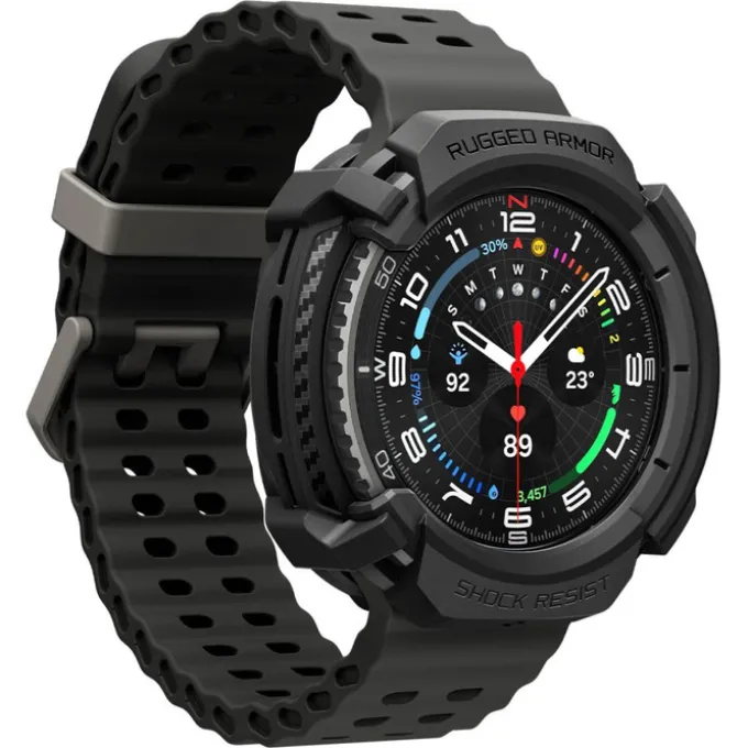 ETUI SPIGEN SAMSUNG GALAXY WATCH 8 CLASSIC 46 MM RUGGED ARMOR MATTE CZARNE