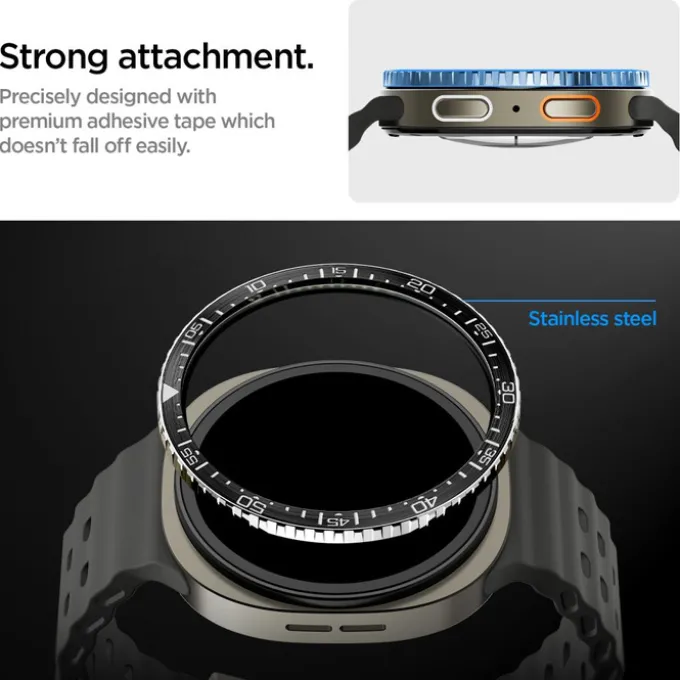 ETUI SPIGEN SAMSUNG GALAXY WATCH 8 44 MM BEZEL TUNE DIVER CZARNE