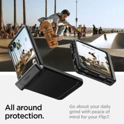 ETUI SPIGEN SAMSUNG GALAXY Z FLIP 7 TOUGH ARMOR PRO MAG MAGSAFE CZARNE